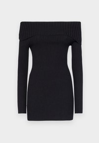 TORI BARDOT DRESS - Rochie tricotată - black