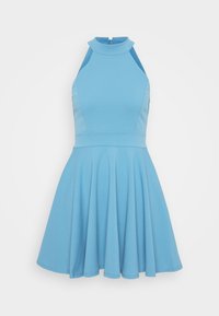 RUBY HALTER NECK SKATER - Robe en jersey - powder blue