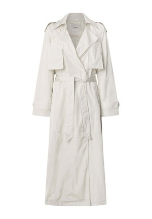 Gara bež veste, izgatavota no viegla auduma. Iezīmē plašas atlokas, jostu viduklī un pogātas aproces ar sānu kabatām.