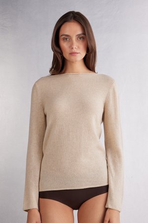 Intimissimi, LONG-SLEEVED - Striktrøje - beige