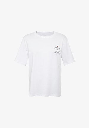 Mavi, MAVI GRAPHIC TSHIRTS CAT PRINTED TSHIRT - Print T-shirt - white