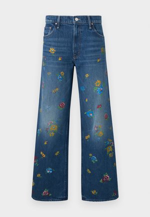 THE RERUN ZIP SNEAK - Platėjantys džinsai - dark blue