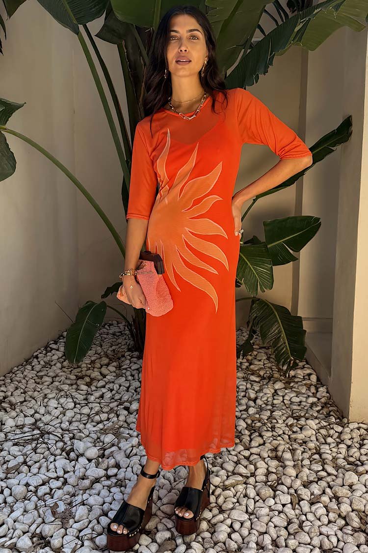 never fully dressed orange Never Fully Dressed Plus satin wrap midaxi dress in vibrant orange