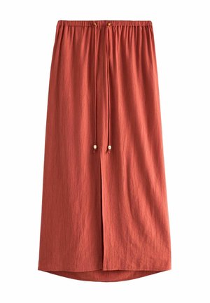 Next REGULAR FIT - Maxi sukně - terracotta
