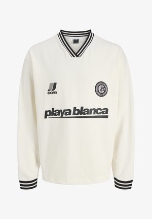 Jack & Jones, CLUB FOOTBALL CREW NECK - Sweatshirt - cloud dancer
