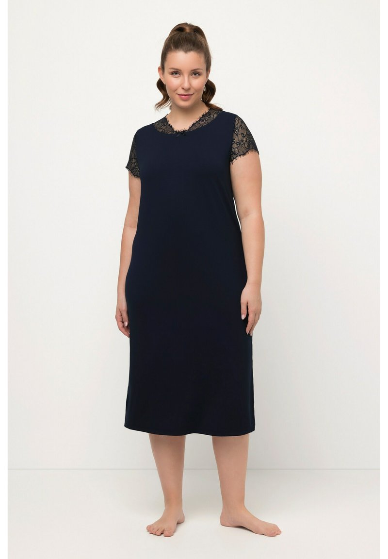 Ulla Popken Nachthemd - night blue/dunkelblau - Zalando.at