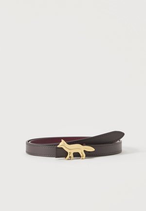 Maison Kitsuné, PROFILE FOX REVERSIBLE BELT UNISEX - Cinturón - dark wood