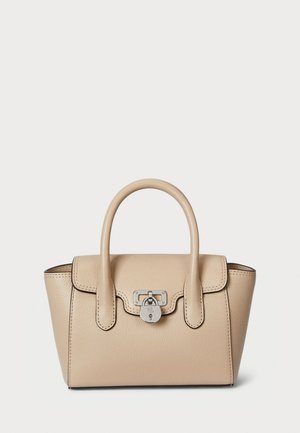 PEBBLED LEATHER SMALL TANNER SATCHEL - Handbag - sand dune