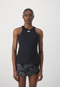 adidas Performance - TENNIS TANK - Tops - black Miniatūras attēls 1