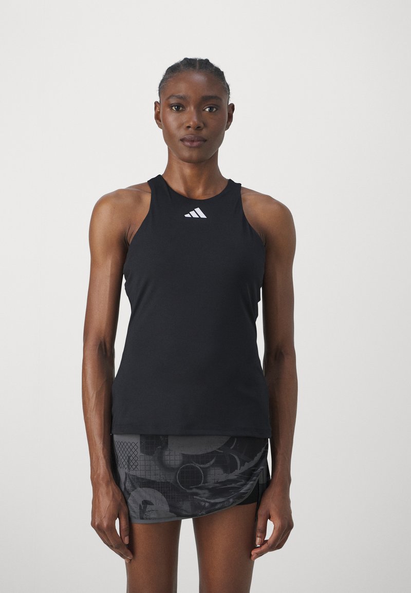 adidas Performance - TENNIS TANK - Tops - black, Palielināt