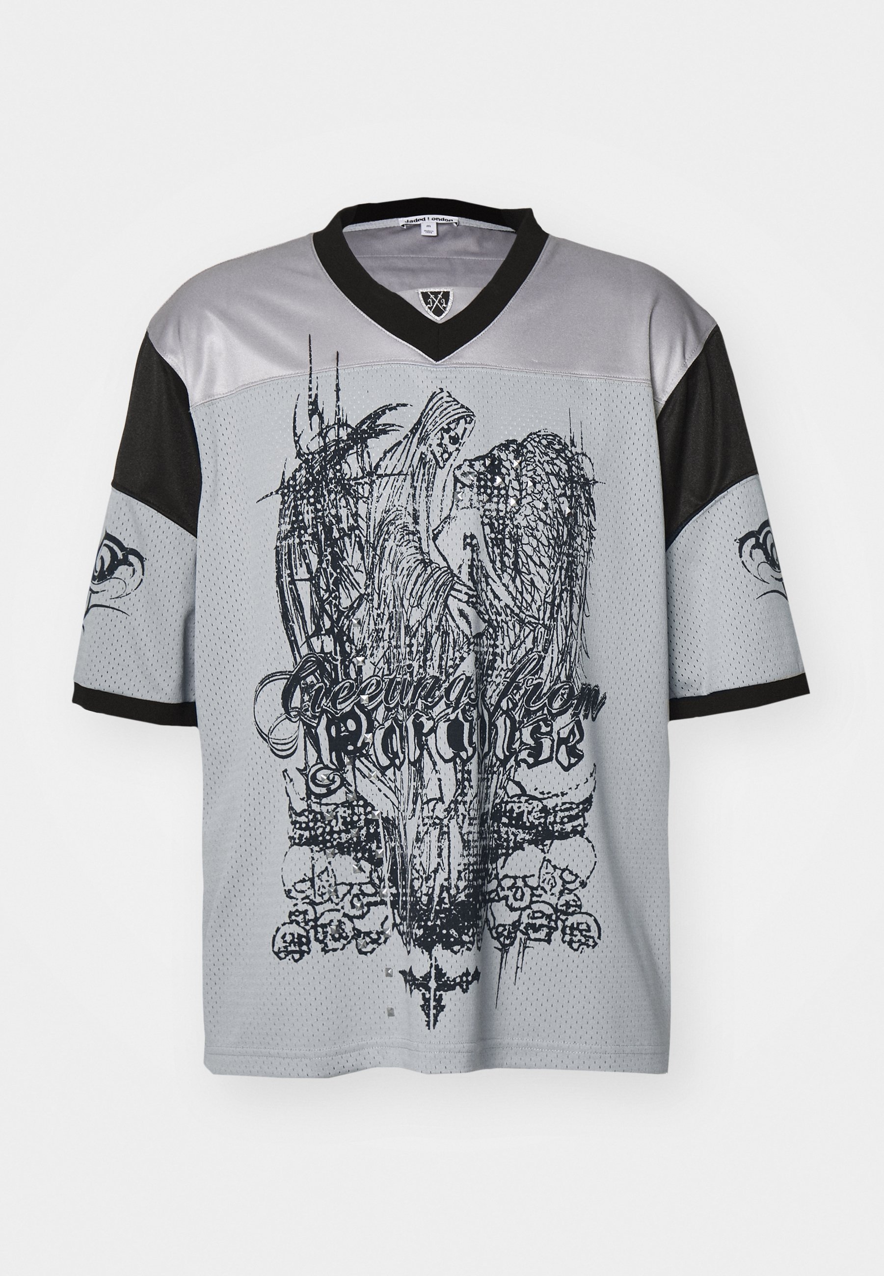 Jaded London FOOTBALL UNISEX - T-Shirt print - silver