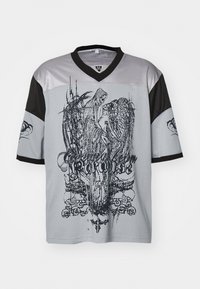 Jaded London FOOTBALL UNISEX - Print T-shirt - silver