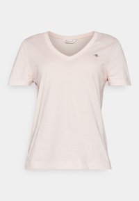SHIELD V-NECK  - Paprasti marškinėliai - faded pink