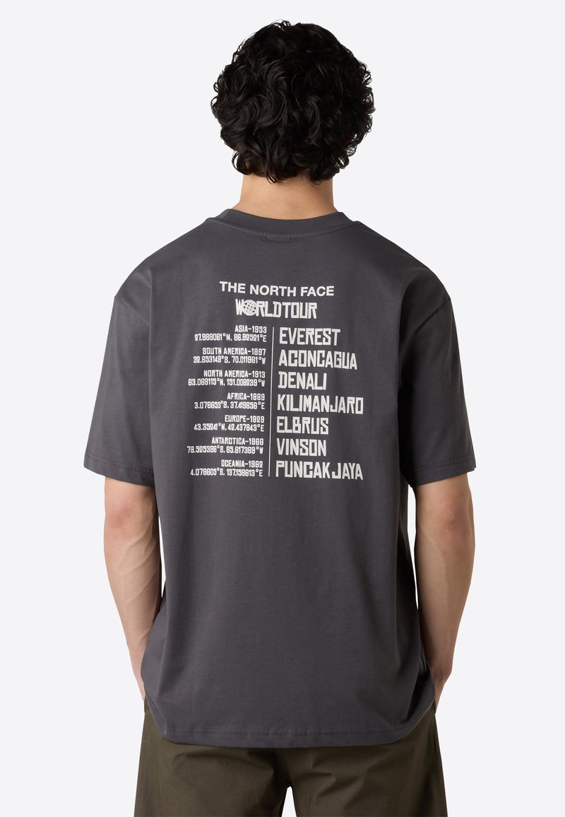 The North Face Print T-shirt - anthracite grey white d