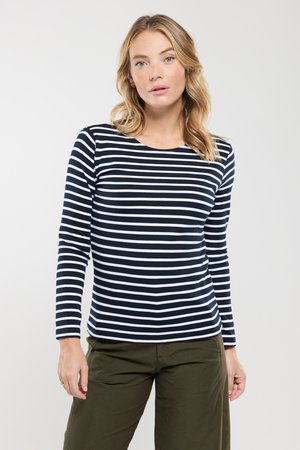 LESCONIL MARINIÈRE - Langærmet T-shirt - rich navy/blanc