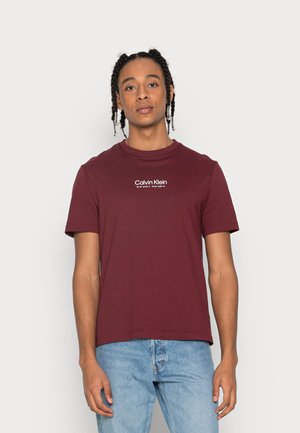 LOGO COORDINATES - T-shirt con stampa - tawny port