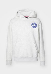 LOGO HOODY - Sweatshirt - pastel grey melange