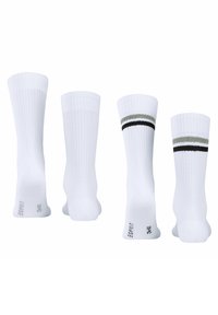 Esprit Tennis Stripe 2-Pack - Calze - white mix