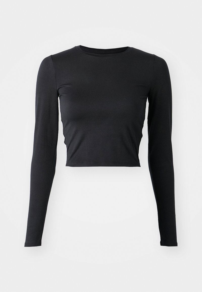 Hollister SEAMLESS CREW Long sleeved top casual black