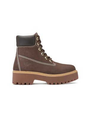 ROCCIA PLAT MID - Stivaletti con plateau - light brown