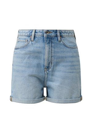 QS, JEANS-HOSE MOM FIT - Jeans Shorts - blau