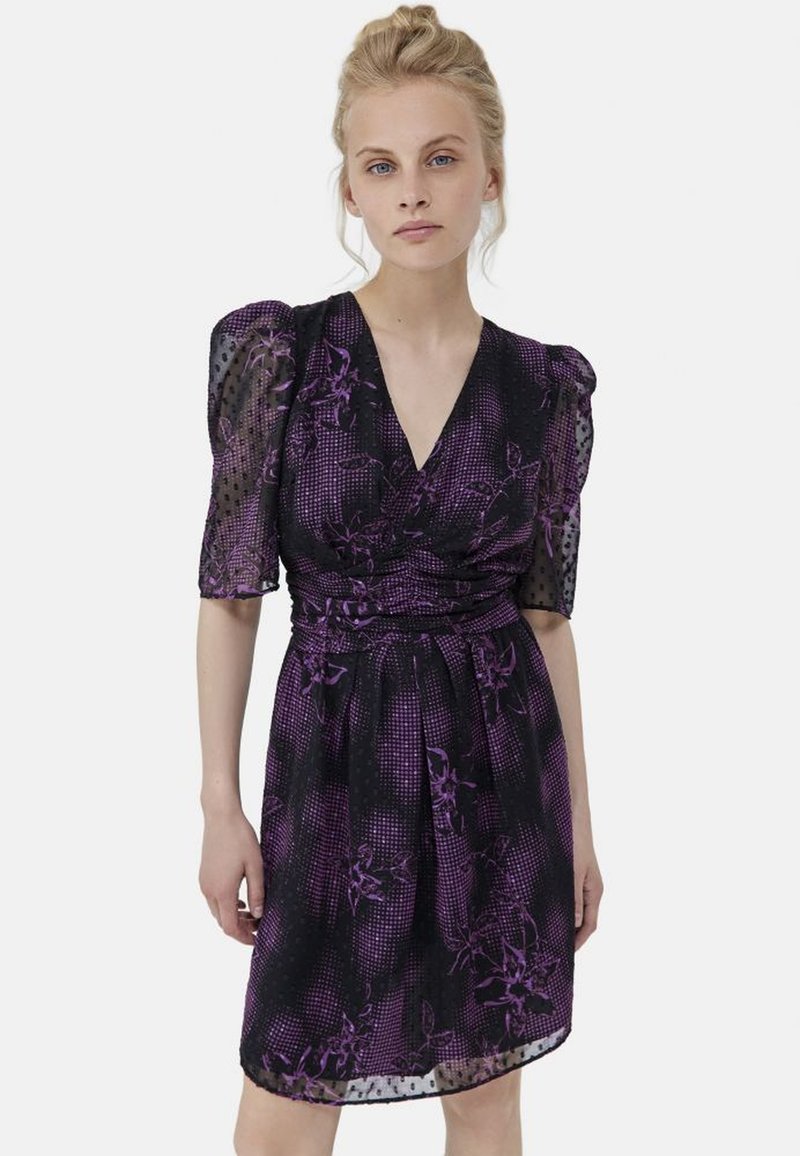 IKKS - ROBE - Cocktailjurk - black/purple, Vergroten