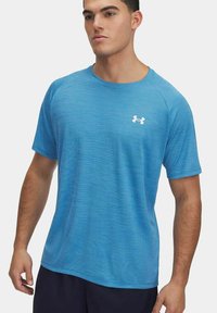 Under Armour - TECH TEXTURED - Basic T-shirt - blue ether blue Thumbnail Image 1