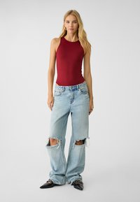 Stradivarius NECKHOLDER - Top - bordeaux