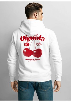 Zip-up sweatshirt - weiß