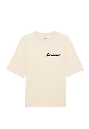 DREAMER PRINT UNISEX DROPPED SHOULDER 25 - Print T-shirt - off-white