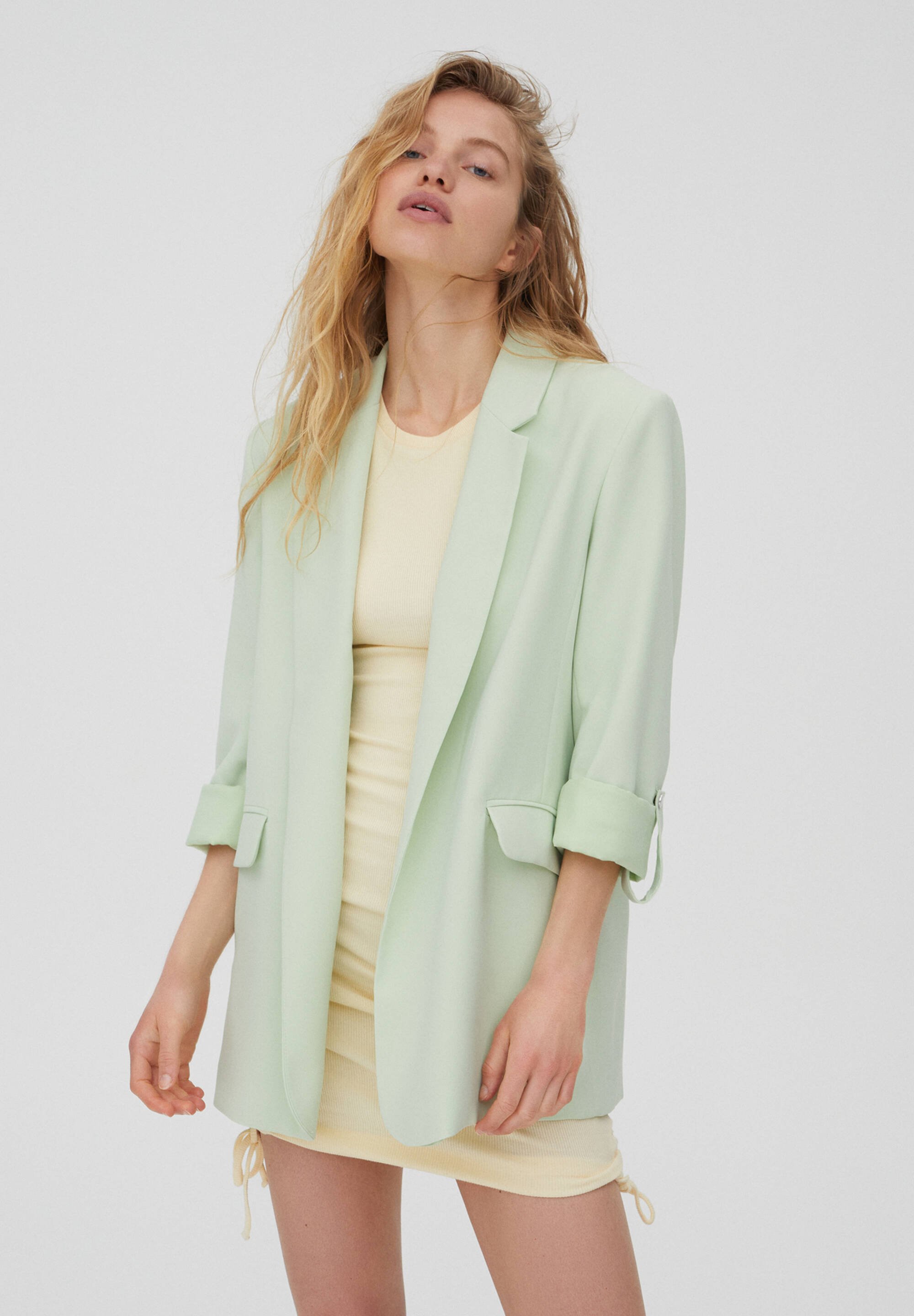 robe blazer pull and bear
