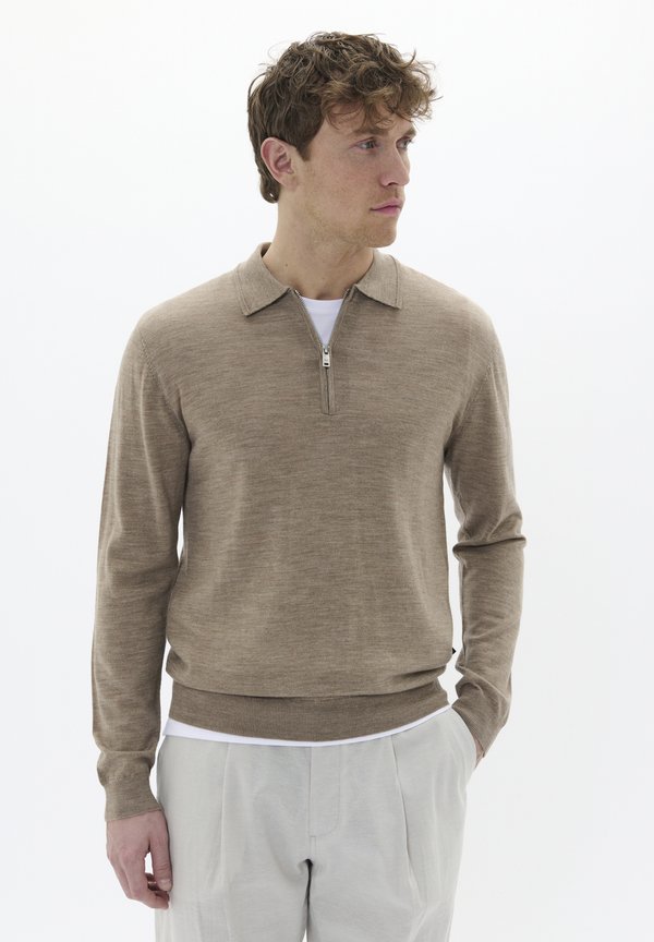Strickpullover - khaki melange