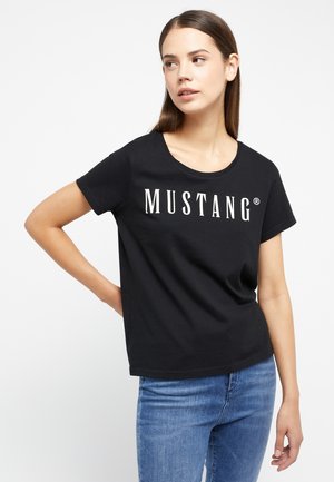 Mustang T-shirt print - schwarz