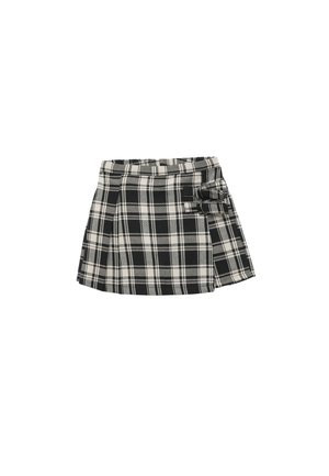 PLEATED SKORT - Pliceret nederdel /Nederdele med folder - black