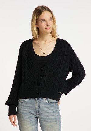 DreiMaster, DREIMASTER STRICKJACKE - Strickjacke - schwarz