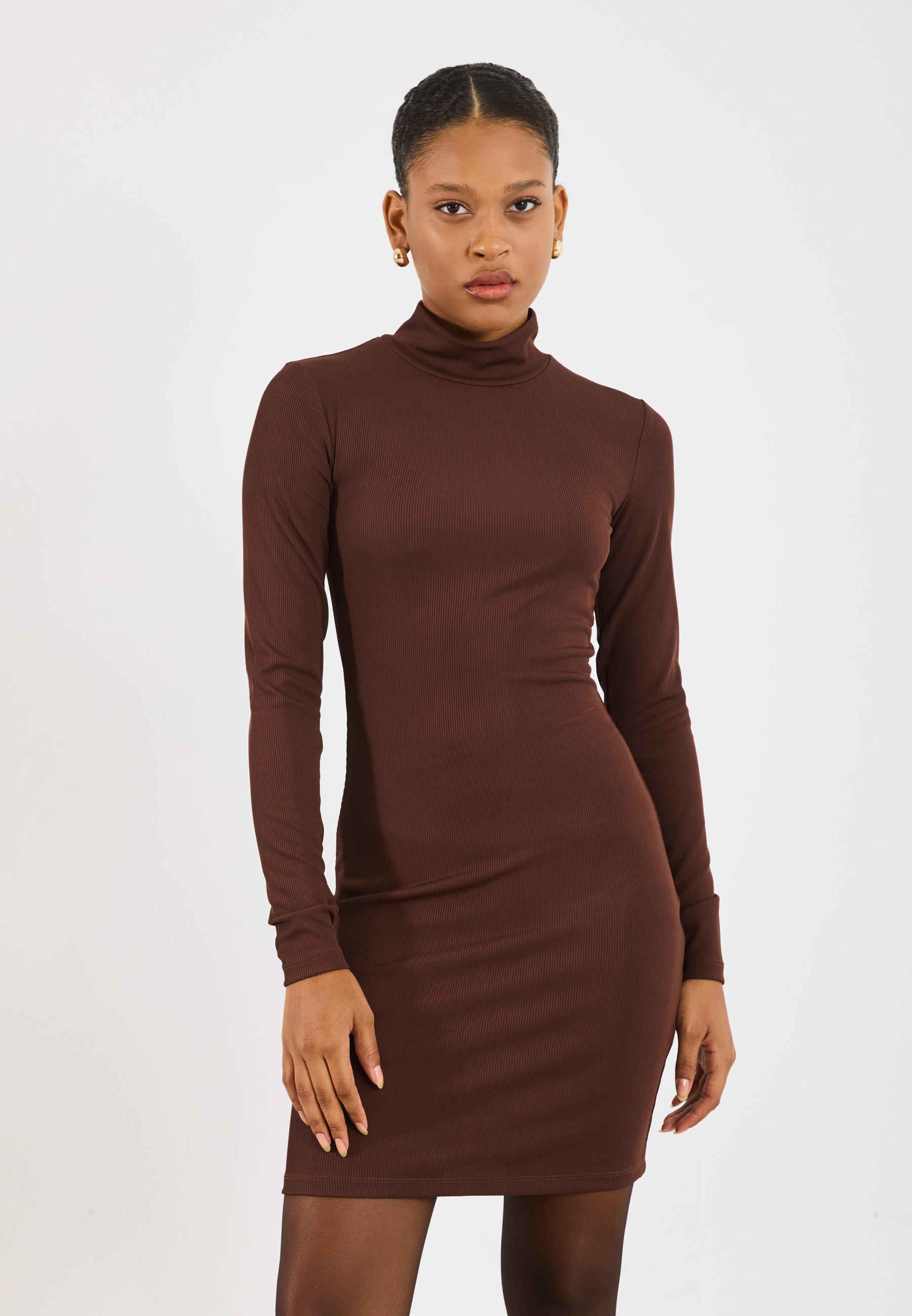 Even&Odd Day dress - chocolate/dark brown