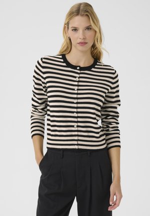 Cardigan - natural stripe