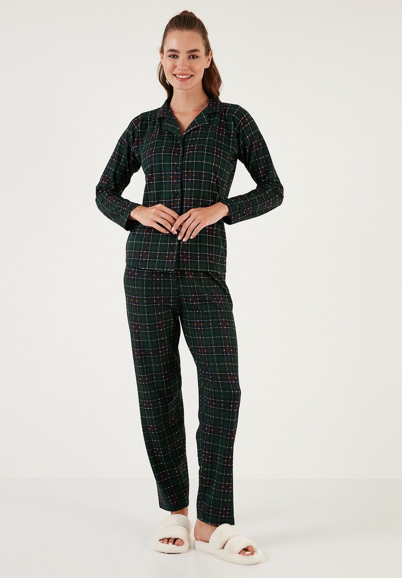 LELA REGULAR FIT - Komplet pidžame - green