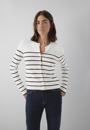 Mavi, MAVI CARDIGANS, JACKETS BUTTONED CARDIGAN - Cardigan - coffee bean stripe