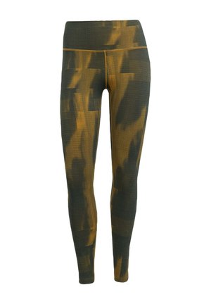 adidas Performance ALL ME GRAPHIC 7/8 - Tights - preloved bronze aurora ink