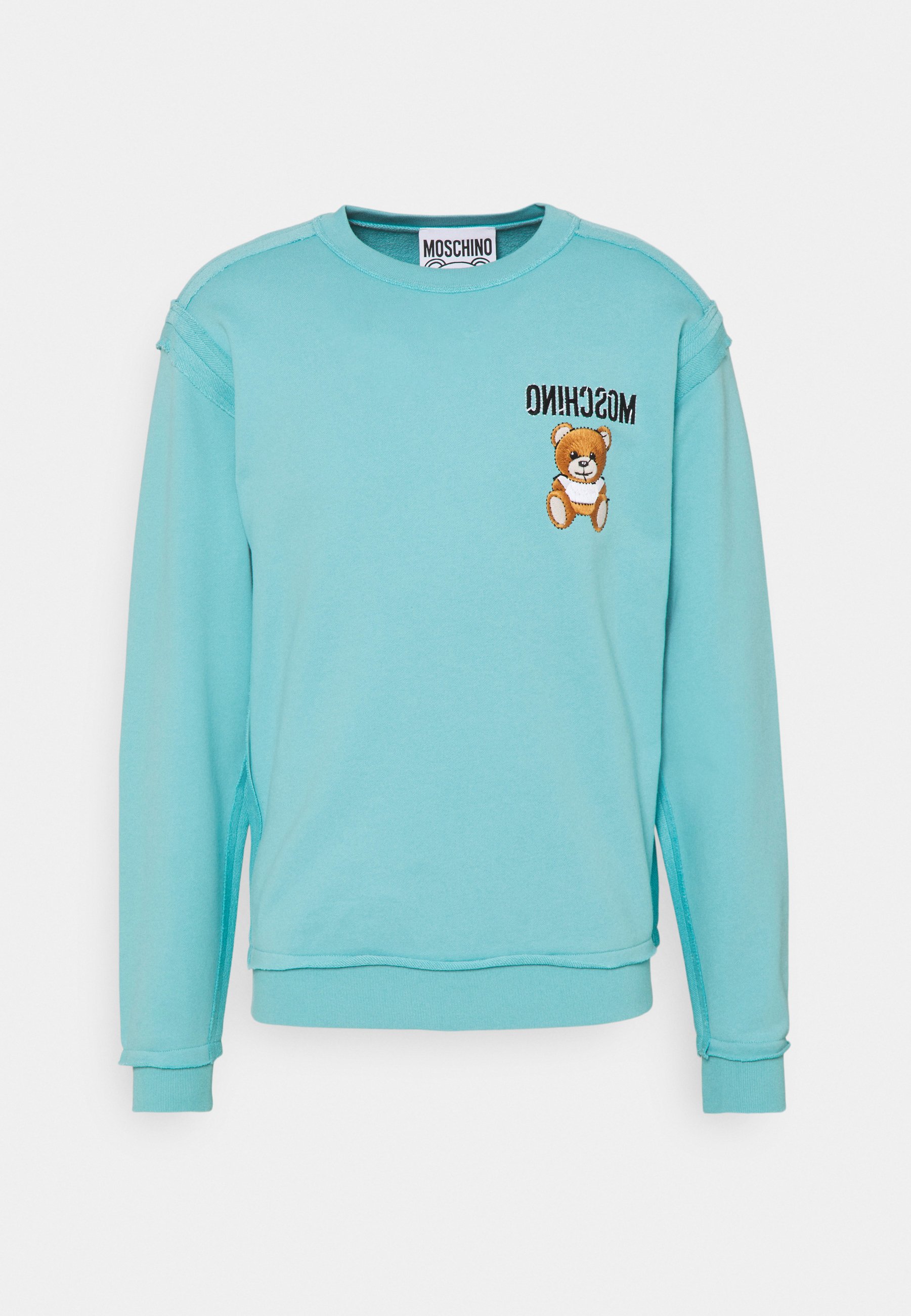 blue moschino sweatshirt