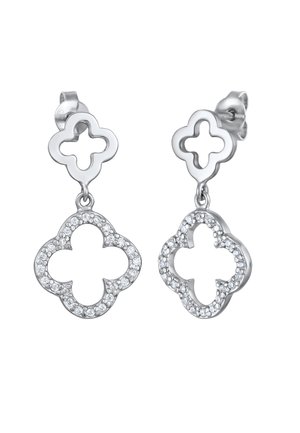 SPARKLING CLOVER - Ohrringe - silberfarben