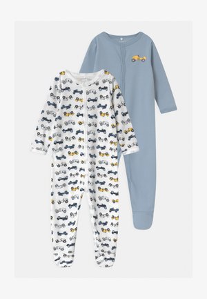 NBMNIGHTSUIT 2 PACK UNISEX - Dupačky na spaní - dusty blue