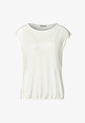 Street One, DROPPED SHOULDER SHIRT MIT U-BOOT-AUSSCHNITT - T-shirt basic - off white