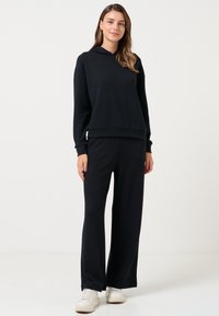 Jimmy Key STRAIGHT FIT HOODED SWEATSHIRT - Felpa con cappuccio - black