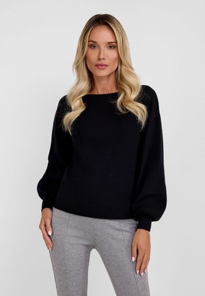 RESPECT BOAT NECK - Strickpullover - black