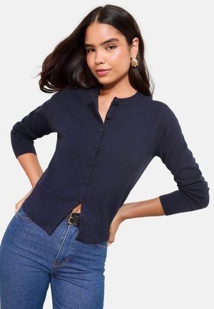 COVERED BUTTON - Cardigan - navy