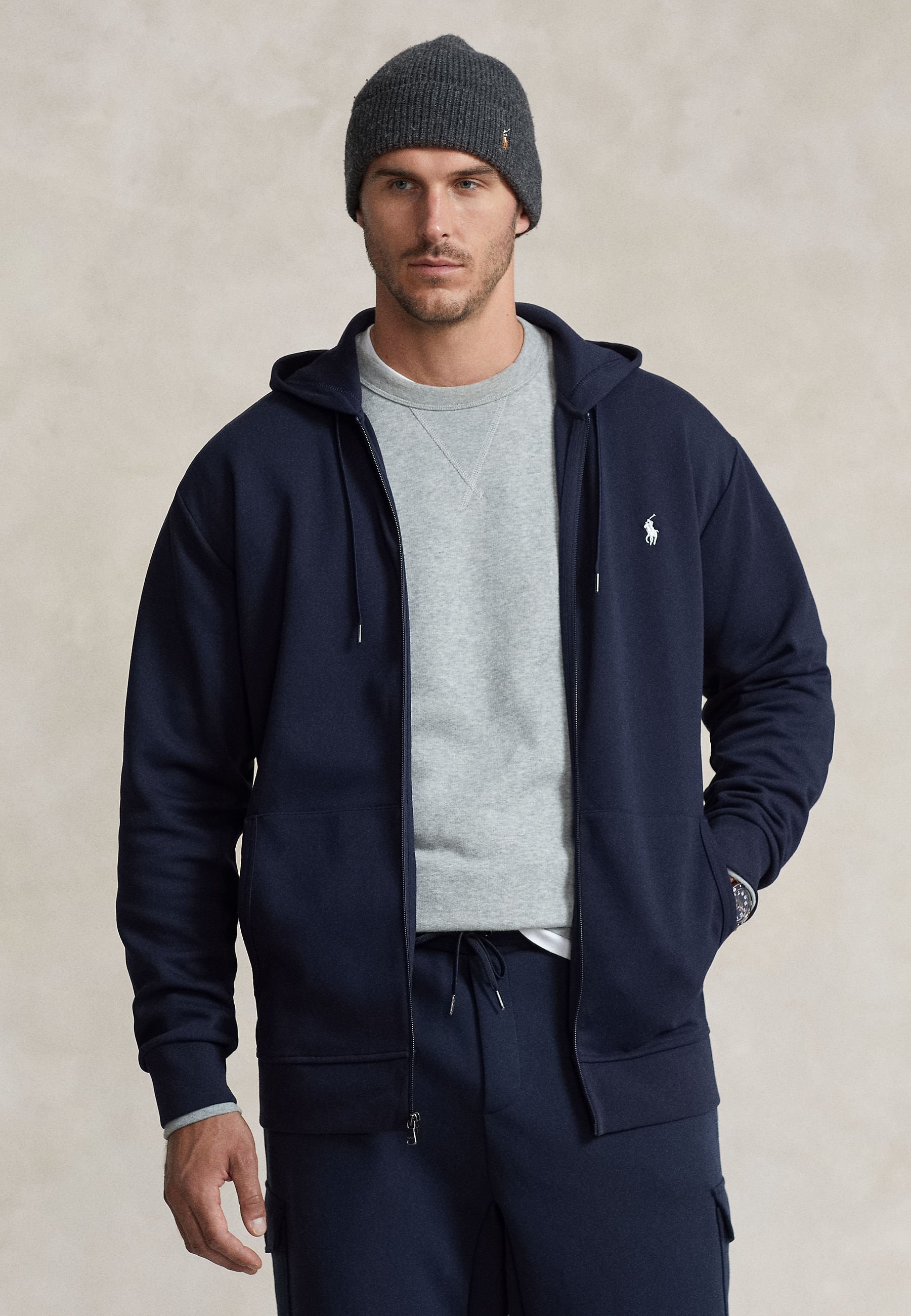 Polo Ralph Lauren Big & Tall DOUBLE-KNIT FULL-ZIP HOODIE - Bluza z