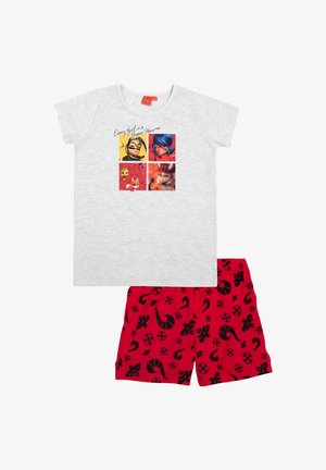 Miraculous MIRACULOUS SET KURZARM - Nachtwäsche Set - grau rot