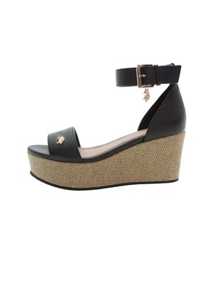 ALEIDA - Sandali con zeppa - blk